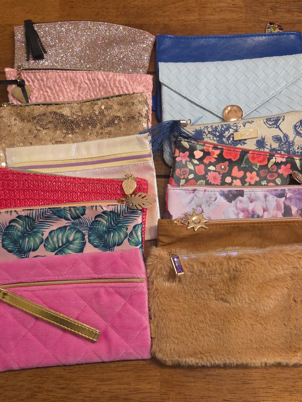 Ipsy Bundle Of 14 Makeup Bags.